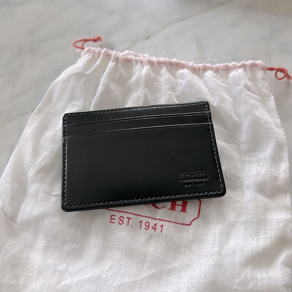 Coach card wallet with money clip